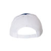 Back view of the Lowrance Logo Hat showcasing a breathable white mesh panel and adjustable snapback closure.